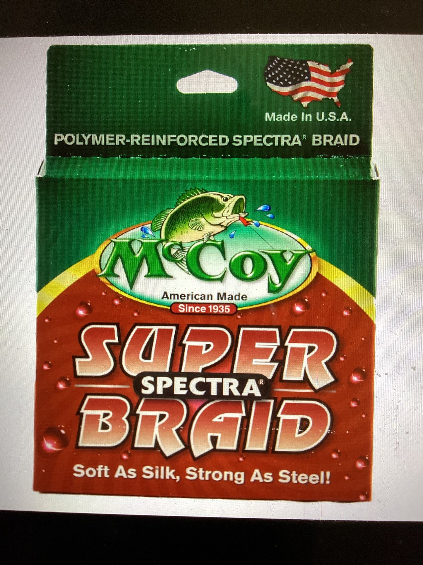 McCoy Super Spectra Braid “Mean Green” 300yds. 50lb.