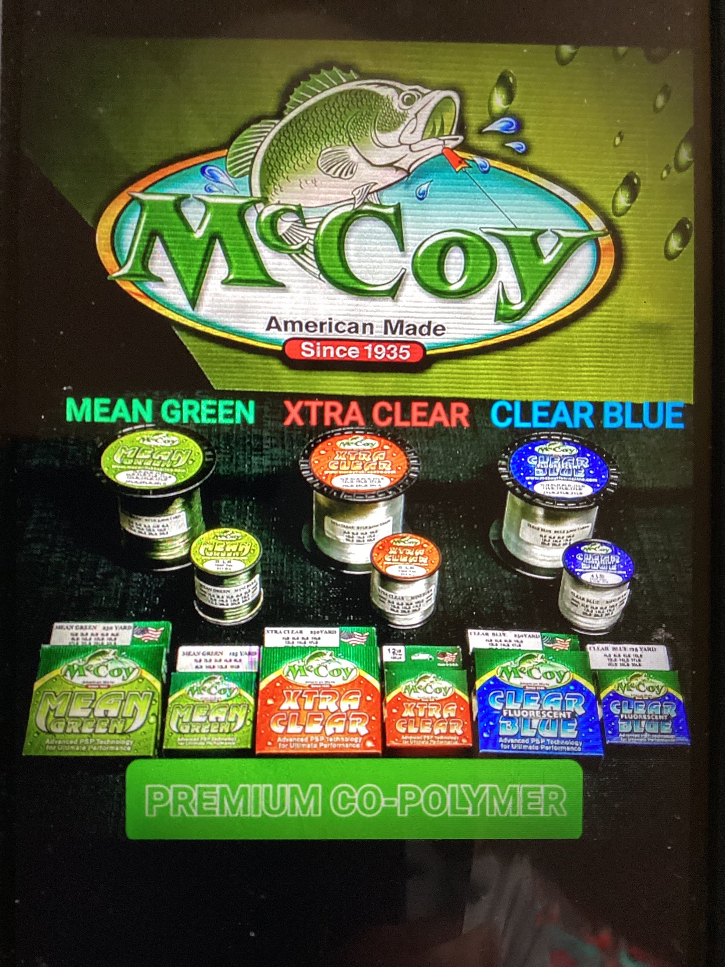 McCoy Mean Green Fishing Line 250yds. 30lb.