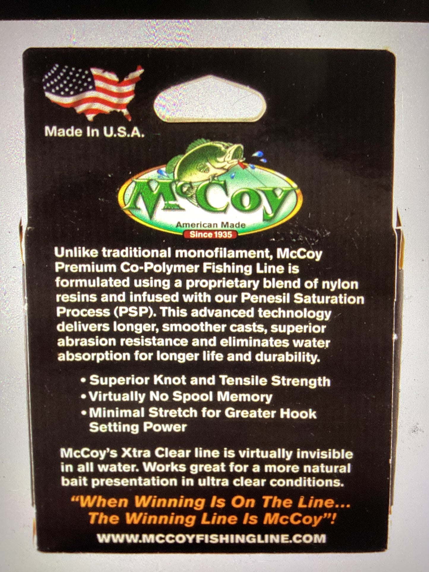 McCoy Mean Green Fishing Line 250yds. 30lb.